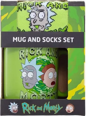Produktbild von Rick and Morty Set Tasse und Socken