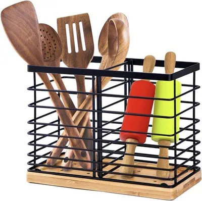 Obrázok produktu pre Organizér do kuchyne – 4 priehradky – podložka do kuchyne – organizér na lyžice, vidličky, nože a kuchynské náčinie