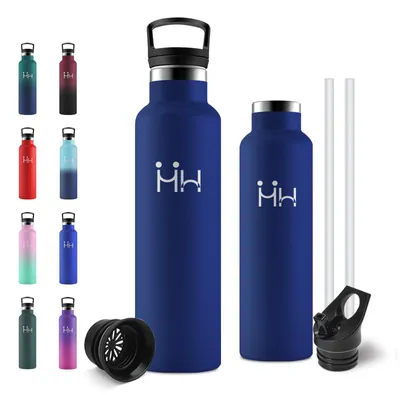 Produktbild von Edelstahl Trinkflasche 750ml, Vakuumisoliert, Auslaufsicher, BPA-frei,