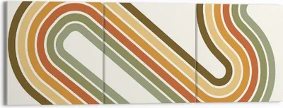 Produktbild von Bild auf Leinwand - Leinwandbild - 3 Teile - Abstraktion Weg Gürtel - 150x50cm - Wand Bild - Wanddeko - Wandbilder - Leinwanddruck - Bilder - Wanddekoration - Leinwand bilder - CA150x50-4425