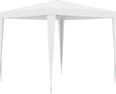 Produktbild von dkd-home-decor Partyzelt 2,5 x 2,5 m Weiß PE, Eisen UV- und wasserbeständig