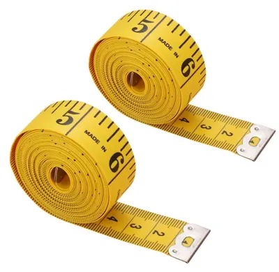 Produktbild von Maßband - Flexibel und langlebig - Für Körpermessung und Näharbeiten - 1,5 m x 2 cm - 2 Stück