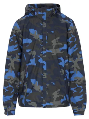 Produktbild von Herren Tarnmuster Jacke mit Kapuze Blau Größe S