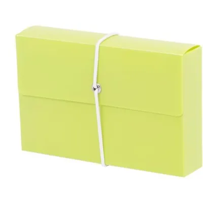 Produktbild von M&M 66030331 Karteikasten DIN A7 für 100 Karteikarten lime-green mit Deckel