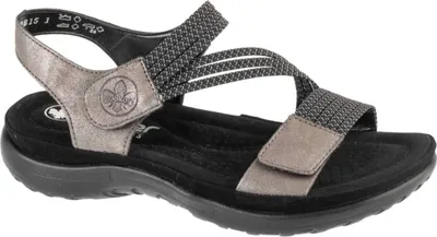 Produktbild von Rieker Damen Sandalen mit Schnallen in Silber für den Sommer, Modell 6487042