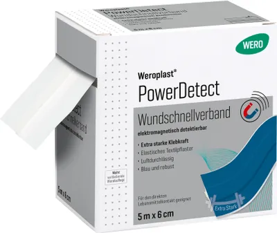 Produktbild von Weroplast PowerDetect Wundschnellverband 5 m x 6 cm, detektierbar