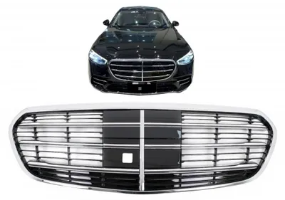 Produktbild von Kühlergrill Frontgrill für Mercedes S-Klasse W223 2020+ Gitter Limousine.