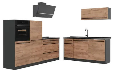 Imagen del producto de Mueble de cocina Vicco R-Line Roble dorado/Antracita 220 cm encimera Antracita, Model 65935