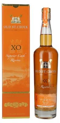 Image de Old St. Croix A.H. Riise X.O. Reserve Superior Cask Spirit Drink 40% Vol. 0,7l en boîte cadeau