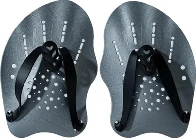 Produktbild von INF Schwimmtrainings-Handpaddel: Geschwindigkeit, Technik, Effizienz, 2 Stück Silber