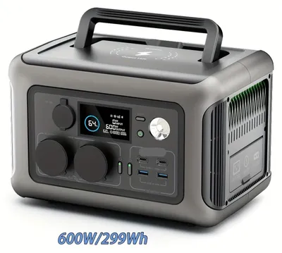 Image de Station d'alimentation portable - Batterie mobile - Batterie externe - Source d'énergie - Batterie pour camping - Batterie LiFePO4 de 299 Wh