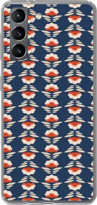 Produktbild von MuchoWow® Handyhülle Schutzhülle Hülle für Telefoonhoesje Samsung Galaxy S21 Muster - Abstrakt - Blumen Silikon Softcase Handy Hülle - Softcase
