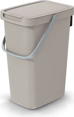 Produktbild von Papierkorb mit Deckel hellbraun 20 L SYSTEMA Q COLLECT NHW20-WG5C