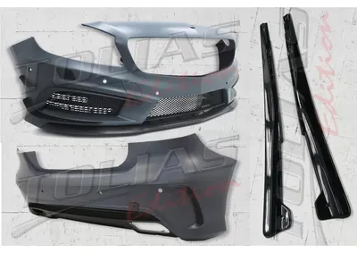 Productafbeelding van Bodykit carrosseriekit voor Mercedes A-klasse W176 2012–2015, A45-design: zijskirts.