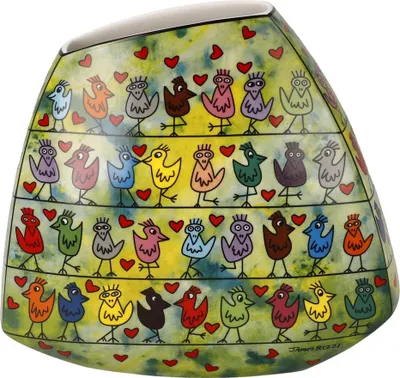 Immagine prodotto di Goebel Vase Rizzi Birds on a Love Wire, Porzellan, Bunt, 14 cm, 26103591