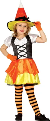 Produktbild von süßes Hexen Kostüm für Kinder Gr. 98-134, Größe:128/134