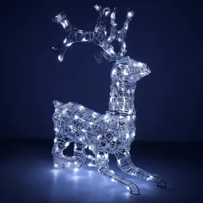 Produktbild von Springos® LED-Deko-Figur Rentier für Garten kaltweiß 66,5 cm