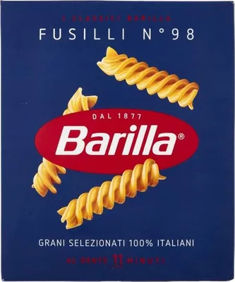 Obrázek produktu pro Barilla Fusilli, Fusilli, Krátké těstoviny, 500 g, 11 min, CE