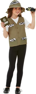 Immagine prodotto di Costume da esploratore per bambini costume di carnevale verde oliva - 134/140 (7-9 anni)