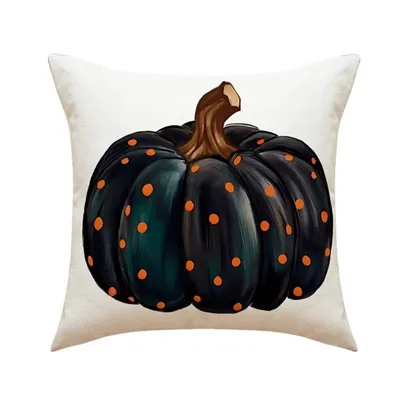 Produktbild von ECARLA Herbst-Kissenbezug 45x45cm BOHO Kürbis POD111