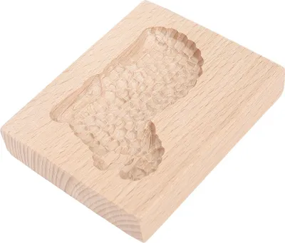 Obrázek produktu pro Vyřezávaná dřevěná forma na perníčky, lis na sušenky, vykrajovátko na čokoládu, 3D razítko na pečení ve tvaru ovečky