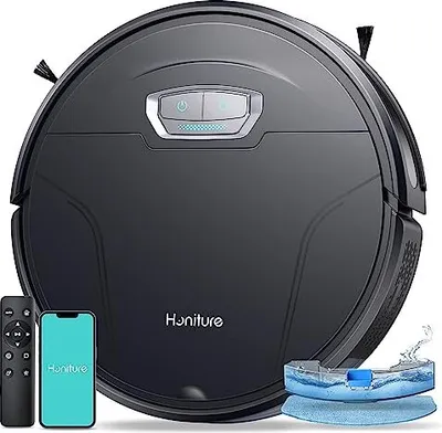 Produktbild von Honits Roboter Vakuumreiniger MOP -Funktion, G20 Pro 4500 PA starke Saugleistung, 7,6 cm App Control, 180 Minuten Laufzeit, ideales Haustierhaar,