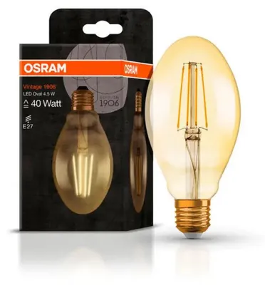 Produktbild von Osram Vintage 1906 LED 40 4.5 W/2500 K E27 LED-Lampe, Sockel E27, 4,5 Watt, Warmweiß, 2500 K,