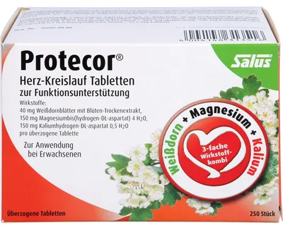 Produktbild von Salus Protecor Herz-Kreislauf Tabletten zur Funktionsunterstützung, 250 St. Tabletten