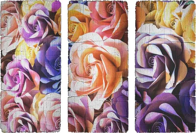 Produktbild von AG Design Wandstickers Rosen, 42.5 x 65 cm