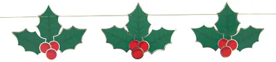Produktbild von Weihnachtsguirlande Stechpalme 3m aus Karton -