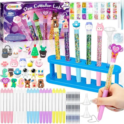 Productafbeelding van Doe-het-zelf stiften set 102 stuks, knutselmateriaal voor kinderen, voor kinderfeestjes