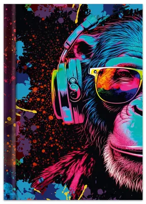 Productafbeelding van RNK 46822 Notitieboek Neon - A4, hardcover, 96 pagina's, blanco