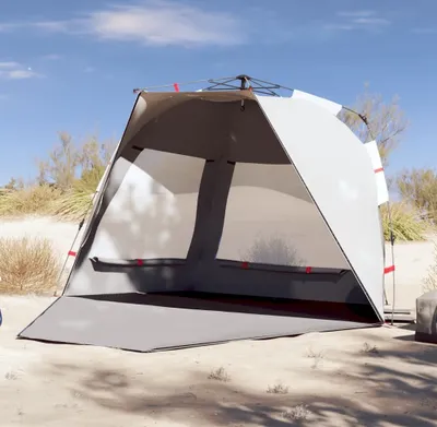 Produktbild von Möbel Strandzelt 3 Personen Grau Quick Release Wasserdicht - Campingzelte 4005313