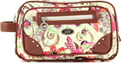 Produktbild von Oilily Kulturbeutel Tropical Birds Pocket Cosmetic Bag Cream-White weiß mehrfarbig