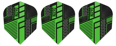 Produktbild von Harrows - Dart Flights "NX90", Federn 3er-Pack PP4721 (Einheitsgröße) (Grün)