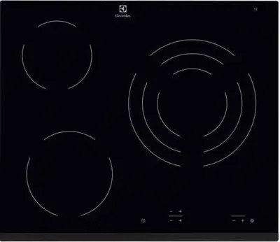 Produktbild von Electrolux EHF6232FOK, Schwarz, 60 cm, Keramik, Vorne rechts, 270 mm, 2400 W