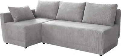 Produktbild von MIRJAN24 Ecksofa Nestor Cord, L-From Polsterecke mit Schlaffunktion und Bettkasten, Wohnzimmer (Farbe: Poso 110, Seite: Links)