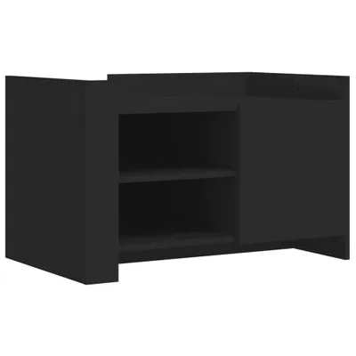 Immagine prodotto di vidaXL Tavolino nero 80x50x50 cm Materiale a base di legno