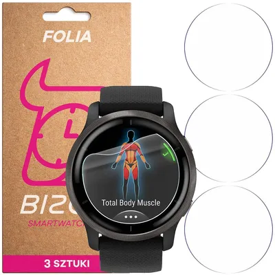 Produktbild von 3x Schutzfolie für den Bildschirm für Garmin Venu 2, Bizon Watch HydroFlex