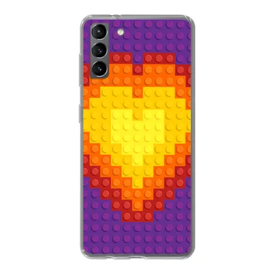 Produktbild von MuchoWow® Handyhülle Schutzhülle Hülle für Samsung Galaxy S21 Plus Muster - Herz Silikon Softcase Handy Hülle - Handy-Tasche