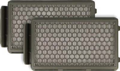 Produktbild von vhbw 2x Staubsaugerfilter kompatibel mit Rowenta RO3955EA, RO398, RO399, RO3969EA, RO3985EA, RO396 Staubsauger - HEPA Abluft-Filter Schwarz Grau Weiß
