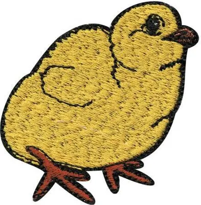 Produktbild von Aufnäher Patches Applikation - Huhn Vogel Küken - 00953 - Gr. ca. 8-11cm