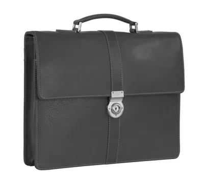 Produktbild von LEONHARD HEYDEN Leder Aktentasche Schultertasche mit Laptopfach Bergamo Briefcase 1 Black schwarz