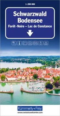 Obrázek produktu pro Kümmerly+Frey Silniční mapa Schwarzwald, Bodamské jezero 1:200 000