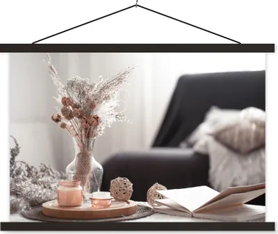 Produktbild von MuchoWow® Textilposter Stilleben - Farben - Dekoration 150x100 cm mit schwarzem Rahmen - Schlafzimmer