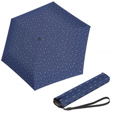 Obrázek produktu pro Knirps KNIRPS US.050 RAIN BLUE - lehký dámský skládací plochý deštník