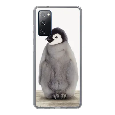 Produktbild von MuchoWow® Handyhülle Schutzhülle Hülle für Samsung Galaxy S20 FE Kinder - Pinguin - Grau - Tiere - Mädchen - Jungen Silikon Softcase Handy Hülle - Abdeckung