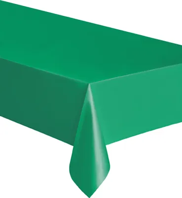 Zdjęcie produktu dla Unique Party 5091, Prostokątny, Plastik, Zielony, 1 szt., 1370 mm, 2740 mm