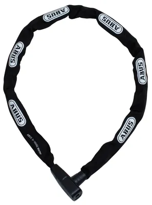 Produktbild von ABUS Kettenschloss CityChain 6800 - Fahrradschloss aus gehärtetem Stahl - mit Textilschlauch und praktischem Wendeschlüssel - ABUS-Sicherheitslevel 5 - 110 cm - Rot