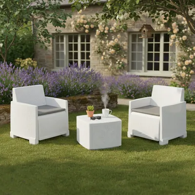 Produktbild von Ari - Gartenlounge Set, Weiß, 2-Sitzer, Italy
